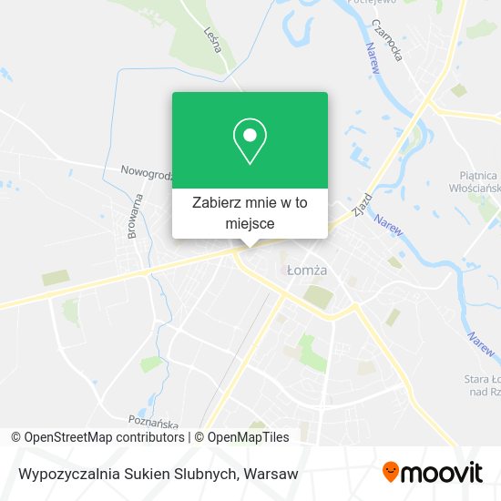 Mapa Wypozyczalnia Sukien Slubnych