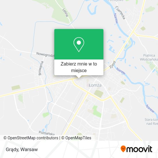 Mapa Grądy