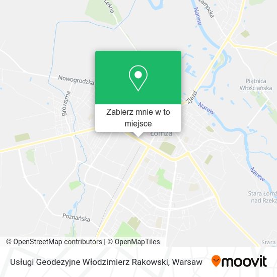 Mapa Usługi Geodezyjne Włodzimierz Rakowski