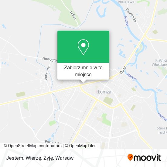 Mapa Jestem, Wierzę, Żyję