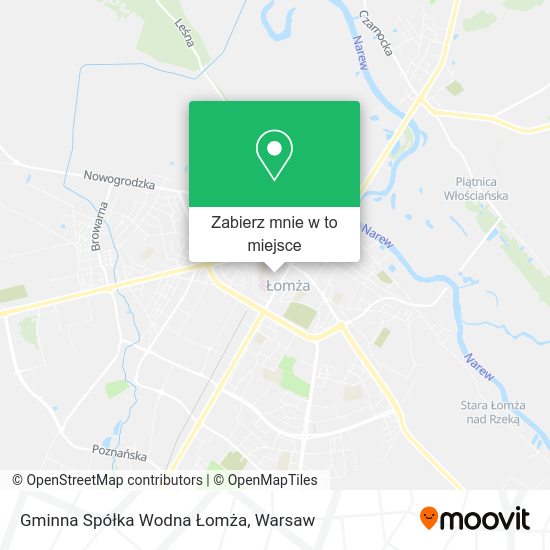 Mapa Gminna Spółka Wodna Łomża