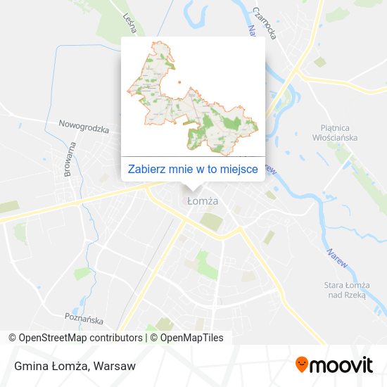 Mapa Gmina Łomża