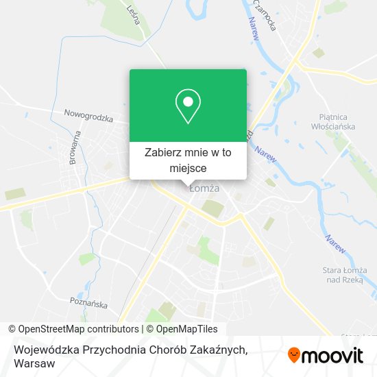 Mapa Wojewódzka Przychodnia Chorób Zakaźnych