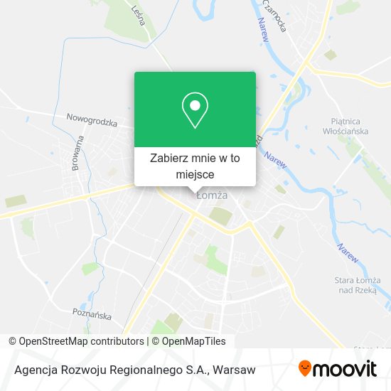 Mapa Agencja Rozwoju Regionalnego S.A.