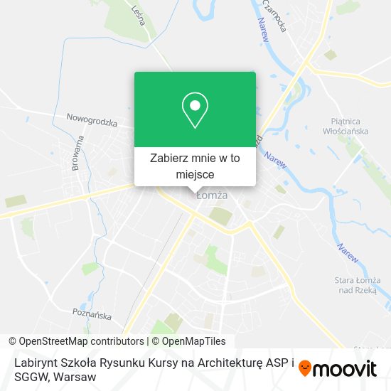 Mapa Labirynt Szkoła Rysunku Kursy na Architekturę ASP i SGGW