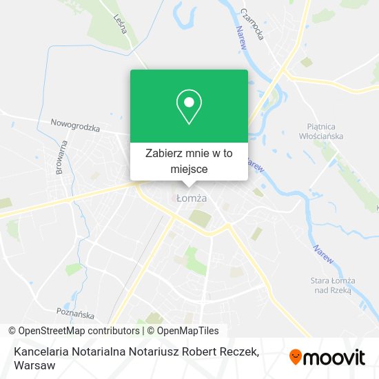 Mapa Kancelaria Notarialna Notariusz Robert Reczek