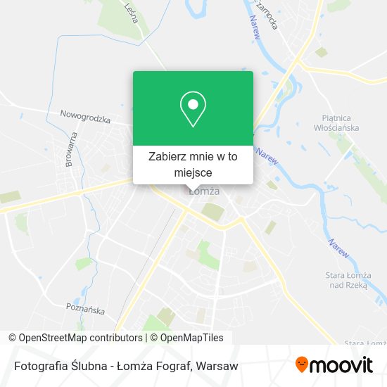 Mapa Fotografia Ślubna - Łomża Fograf