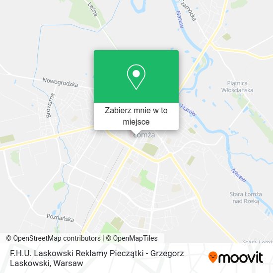 Mapa F.H.U. Laskowski Reklamy Pieczątki - Grzegorz Laskowski