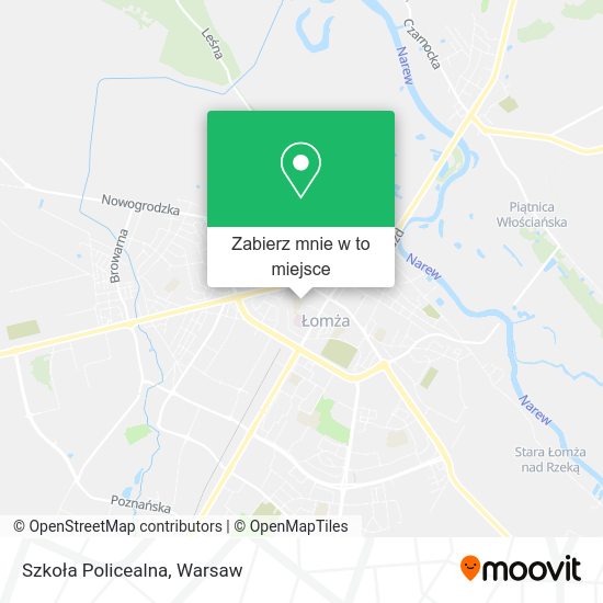 Mapa Szkoła Policealna