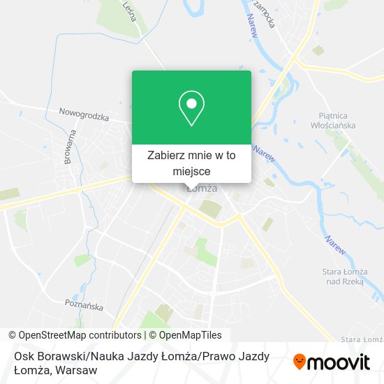 Mapa Osk Borawski / Nauka Jazdy Łomża / Prawo Jazdy Łomża