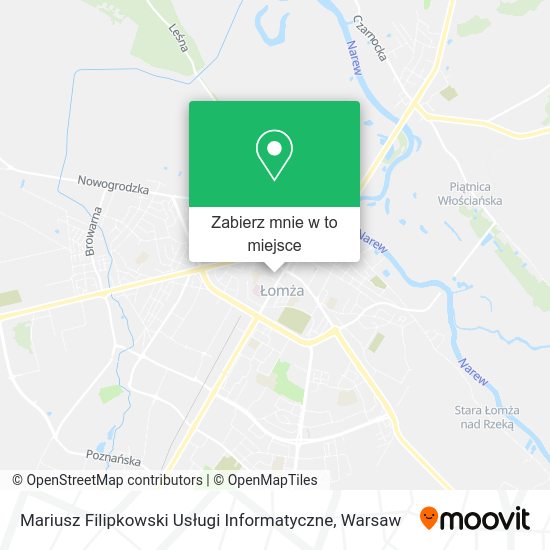 Mapa Mariusz Filipkowski Usługi Informatyczne