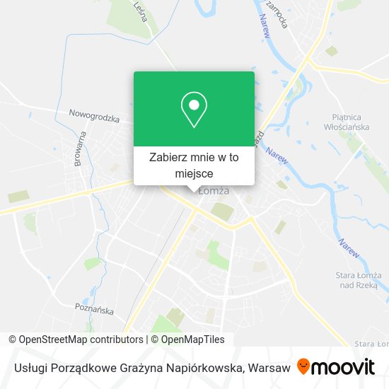 Mapa Usługi Porządkowe Grażyna Napiórkowska