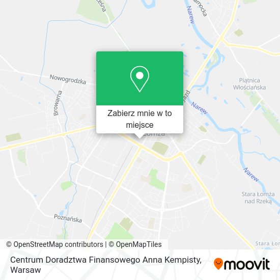 Mapa Centrum Doradztwa Finansowego Anna Kempisty