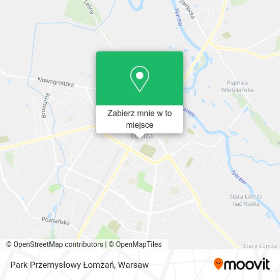 Mapa Park Przemysłowy Łomżań