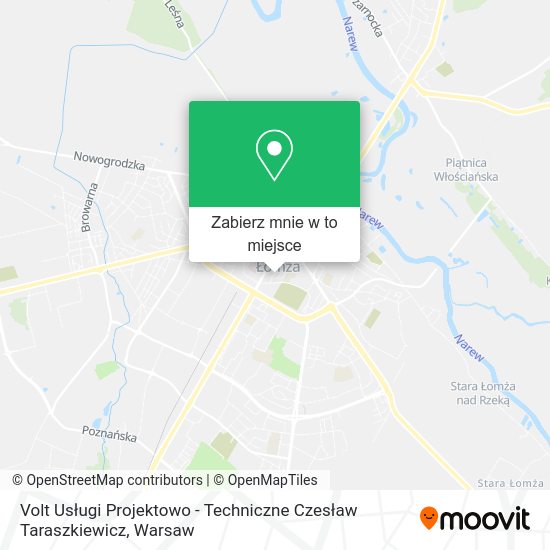 Mapa Volt Usługi Projektowo - Techniczne Czesław Taraszkiewicz