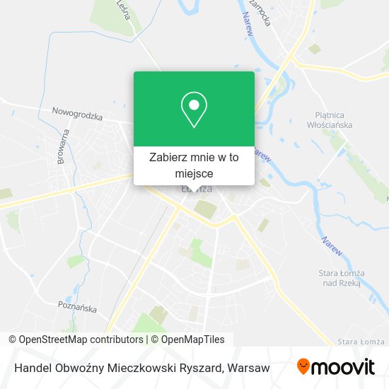 Mapa Handel Obwoźny Mieczkowski Ryszard