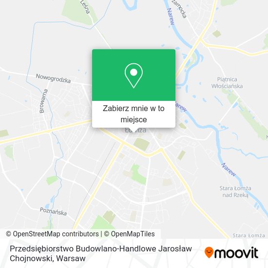 Mapa Przedsiębiorstwo Budowlano-Handlowe Jarosław Chojnowski