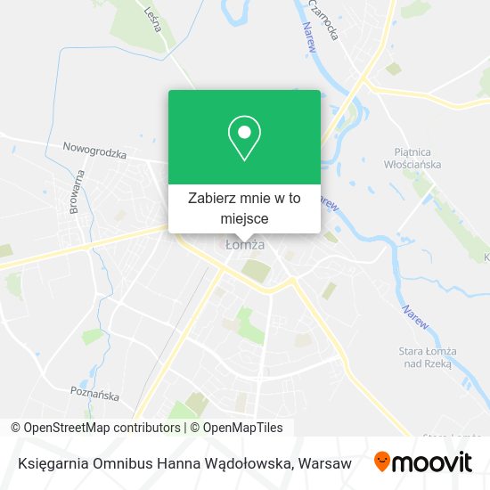 Mapa Księgarnia Omnibus Hanna Wądołowska