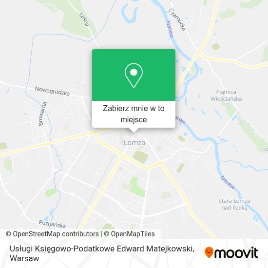 Mapa Usługi Księgowo-Podatkowe Edward Matejkowski