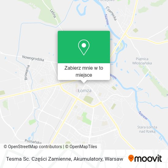 Mapa Tesma Sc. Części Zamienne, Akumulatory