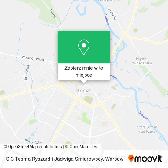 Mapa S C Tesma Ryszard i Jadwiga Smiarowscy