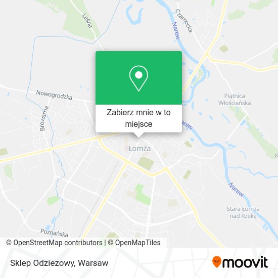 Mapa Sklep Odziezowy