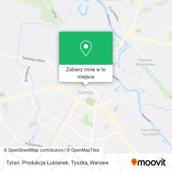 Mapa Tytan. Produkcja Łubianek. Tyszka