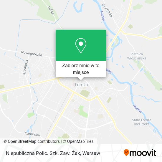 Mapa Niepubliczna Polic. Szk. Zaw. Żak