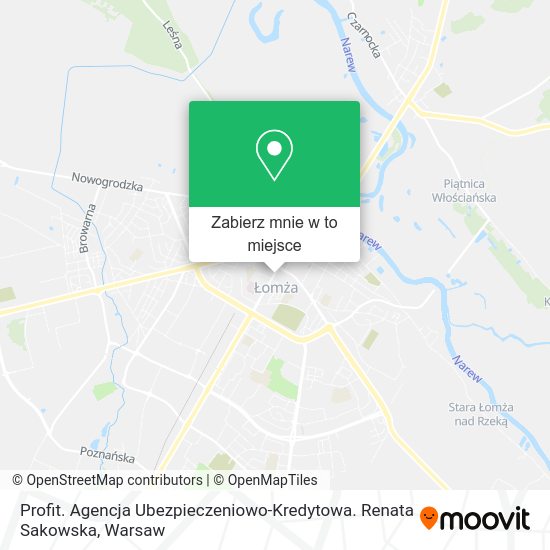 Mapa Profit. Agencja Ubezpieczeniowo-Kredytowa. Renata Sakowska