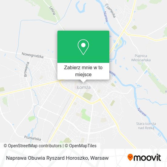 Mapa Naprawa Obuwia Ryszard Horoszko