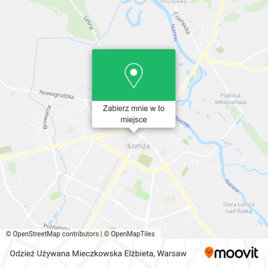 Mapa Odzież Używana Mieczkowska Elżbieta