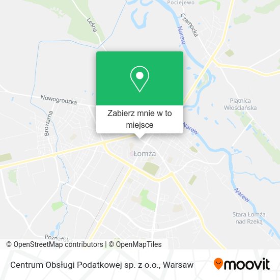 Mapa Centrum Obsługi Podatkowej sp. z o.o.