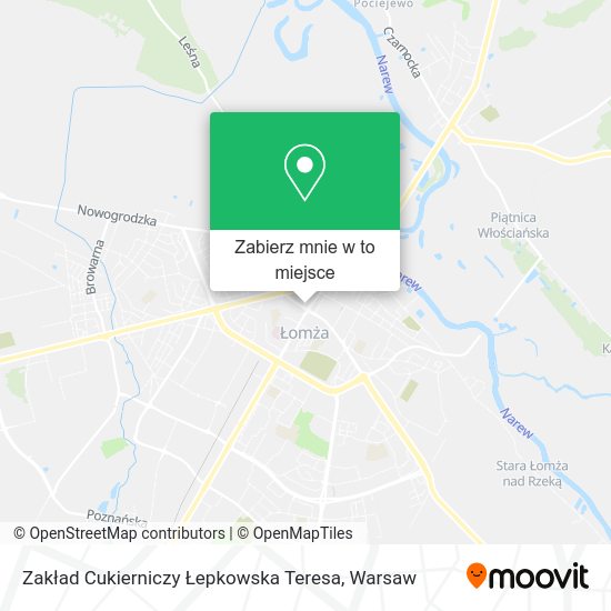 Mapa Zakład Cukierniczy Łepkowska Teresa