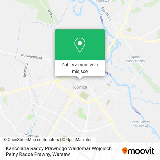 Mapa Kancelaria Radcy Prawnego Waldemar Wojciech Pełny Radca Prawny