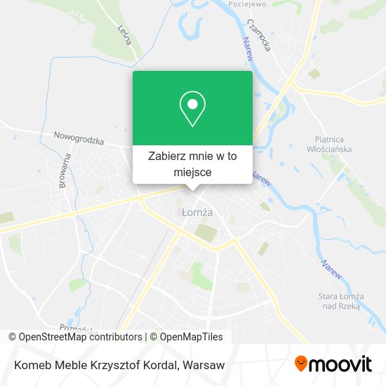 Mapa Komeb Meble Krzysztof Kordal