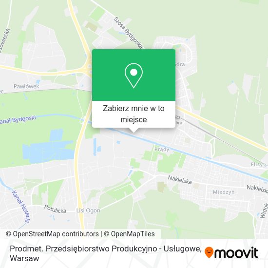 Mapa Prodmet. Przedsiębiorstwo Produkcyjno - Usługowe