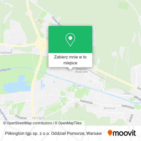 Mapa Pilkington Igp sp. z o.o. Oddział Pomorze