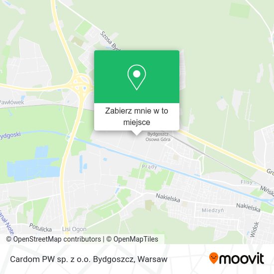 Mapa Cardom PW sp. z o.o. Bydgoszcz