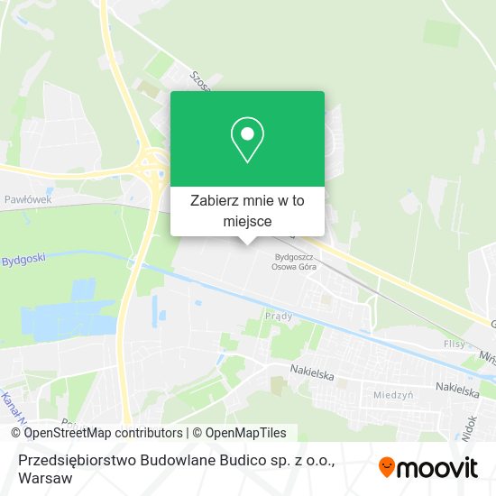 Mapa Przedsiębiorstwo Budowlane Budico sp. z o.o.