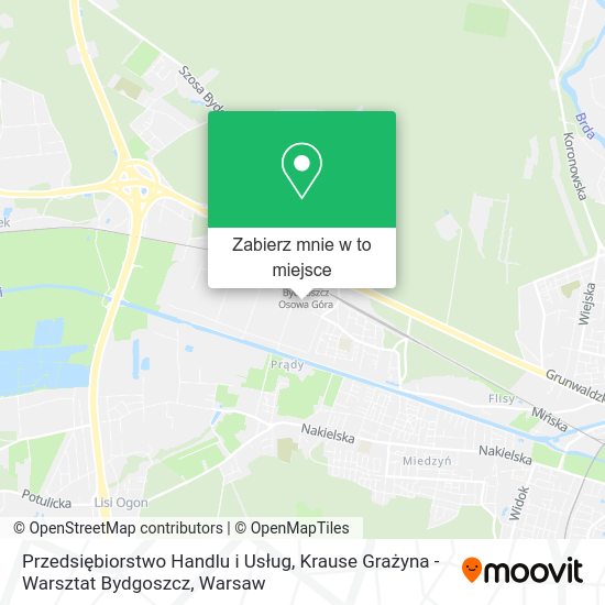 Mapa Przedsiębiorstwo Handlu i Usług, Krause Grażyna - Warsztat Bydgoszcz