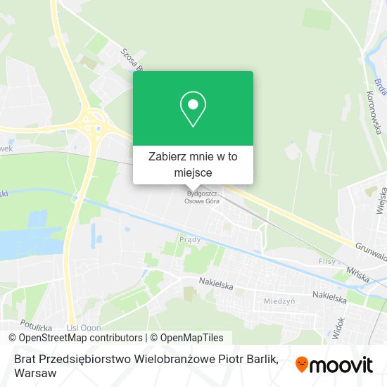 Mapa Brat Przedsiębiorstwo Wielobranżowe Piotr Barlik