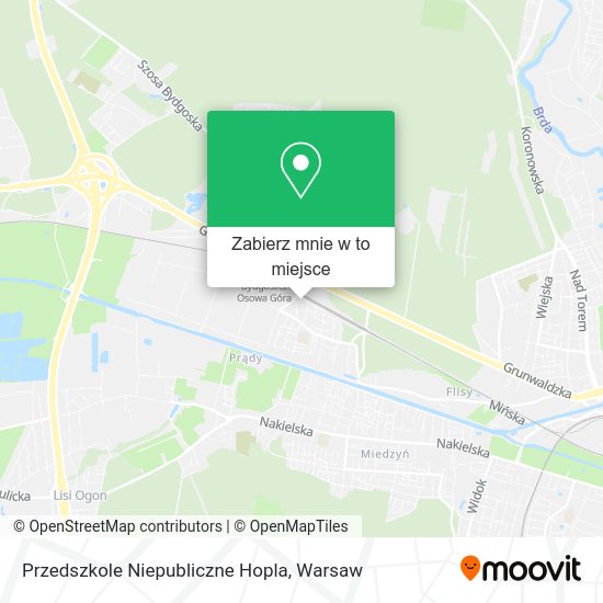 Mapa Przedszkole Niepubliczne Hopla