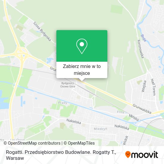 Mapa Rogatti. Przedsiębiorstwo Budowlane. Rogatty T.