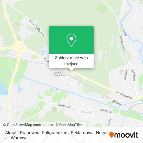 Mapa Akapit. Pracownia Poligraficzno - Reklamowa. Horyd J.