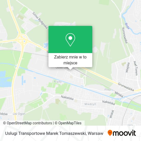 Mapa Usługi Transportowe Marek Tomaszewski