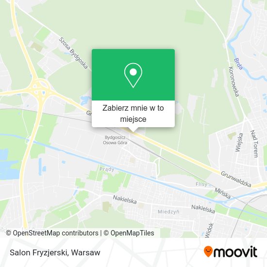 Mapa Salon Fryzjerski