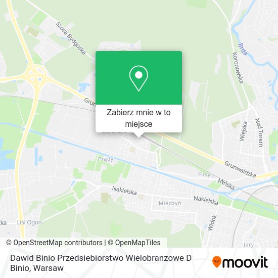 Mapa Dawid Binio Przedsiebiorstwo Wielobranzowe D Binio