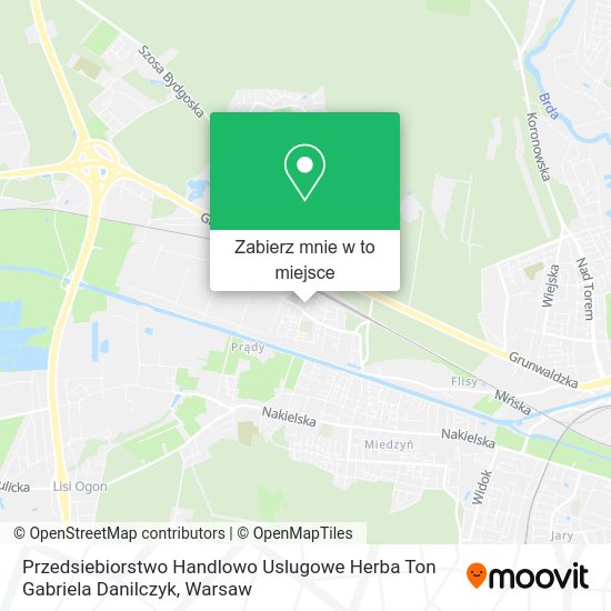 Mapa Przedsiebiorstwo Handlowo Uslugowe Herba Ton Gabriela Danilczyk