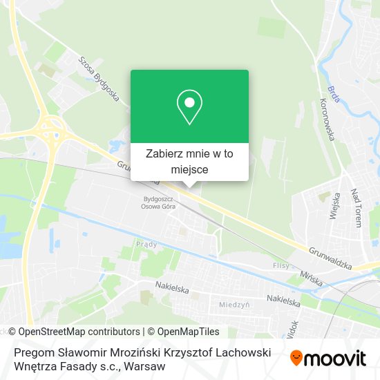 Mapa Pregom Sławomir Mroziński Krzysztof Lachowski Wnętrza Fasady s.c.