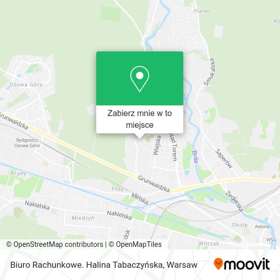 Mapa Biuro Rachunkowe. Halina Tabaczyńska